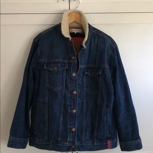 Madewell x Kule Sherpa Lined Denim Jacket